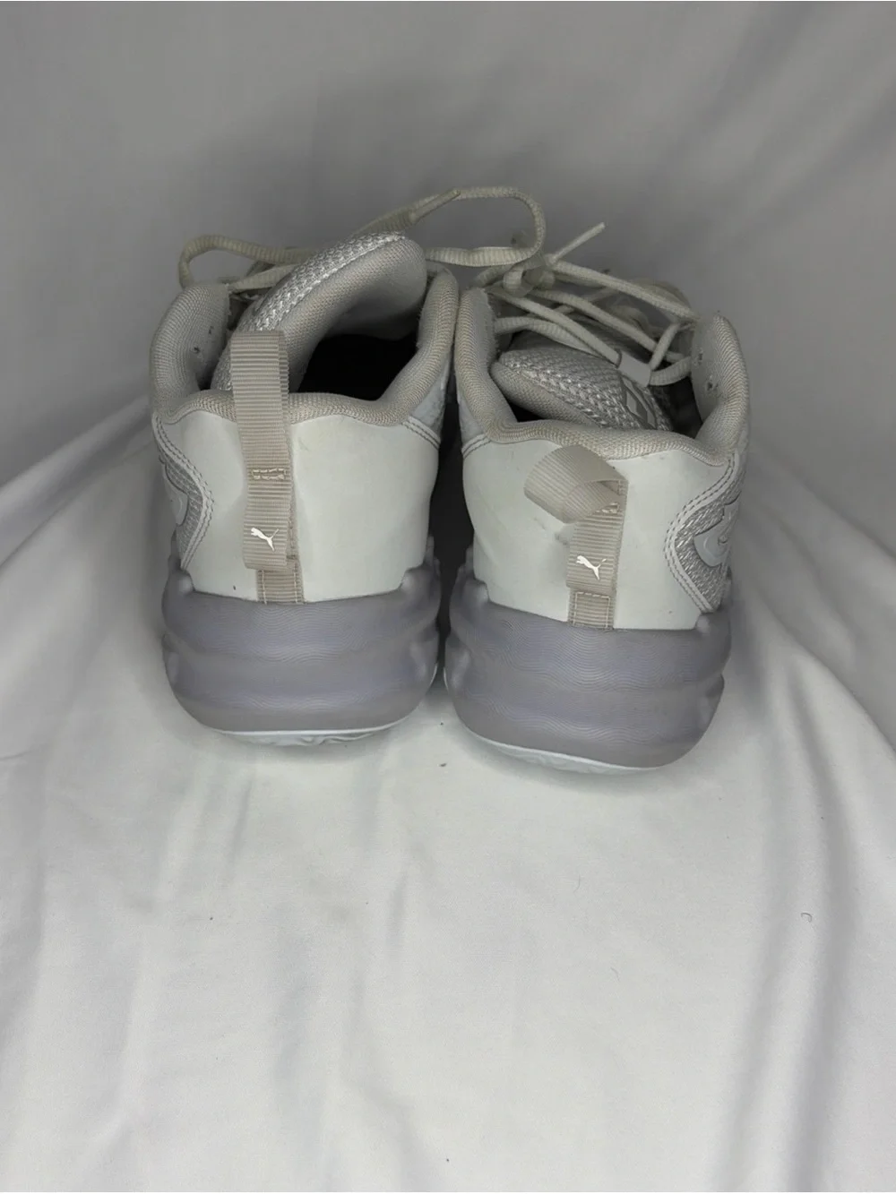 Puma Light Gray Basketball Sneakers
